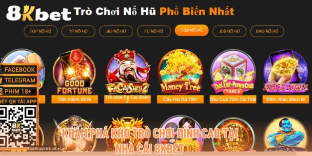 Những Trò Chơi Quay Hũ Được Ưa Chuộng Tại 8KBet
