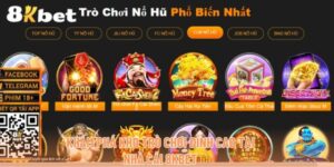 Những Trò Chơi Quay Hũ Được Ưa Chuộng Tại 8KBet